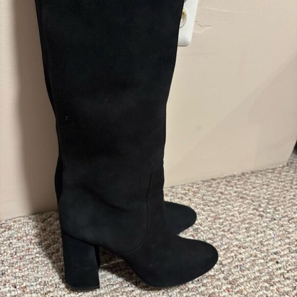 & Other Stories Black Suede Knee High Boot- Size 10.5 - Picture 7 of 14
